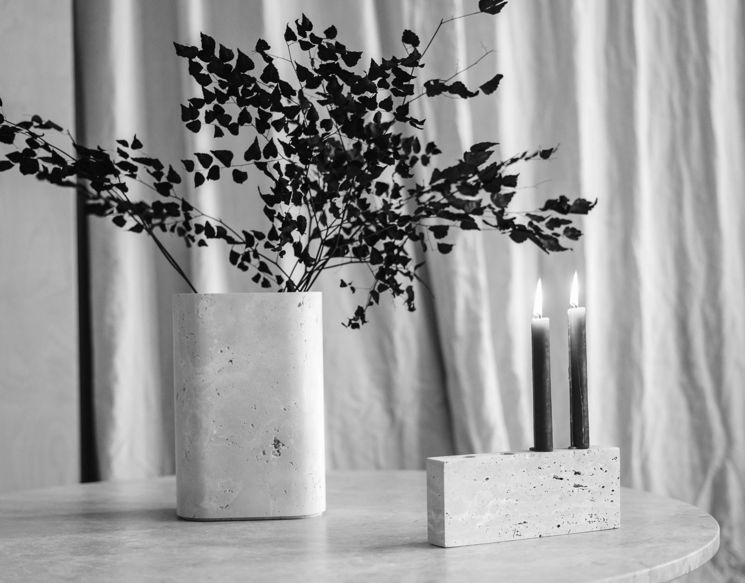 WABI SABI NORDIC: “Slowness” is expressed in our design through the use of timeless natural stones and craftsmanship.